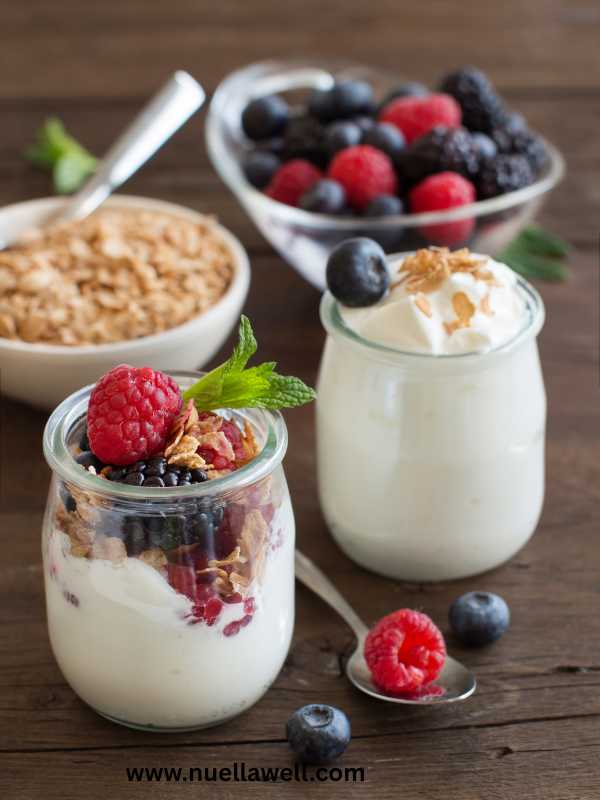 jars-and-plates-containing-parfait-and-oats-for-morning-nourishment