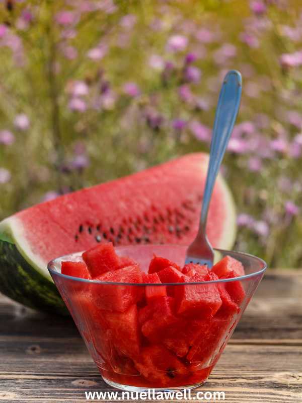 Watermelon-cube-in-a-glass-bowel